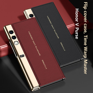 Da Sang Trọng Gấp Từ Tính Dành Cho Ví Honor V 5G Chống Sốc Bảo Vệ Ống Kính Flip Stand Cover