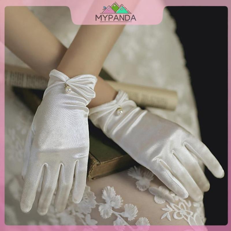Găng tay satin MYPANDA dành cho thiết kế dài và ôm toàn ngón tay