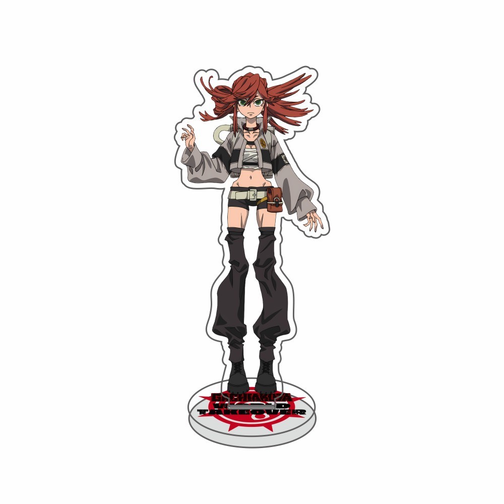 HK1 GACHIAKUTA Đứng Tấm Rudo Surebrec Riyo Reaper Acrylic Tấm Giá Đỡ Để Bàn Anime Trang Trí KH1