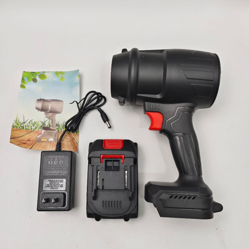 Máy Thổi Phản Lực Siêu Mạnh, Máy thổi bụi cầm tay turbo,Thổi Bụi,Lá, Rác,1/2 pin 10cell