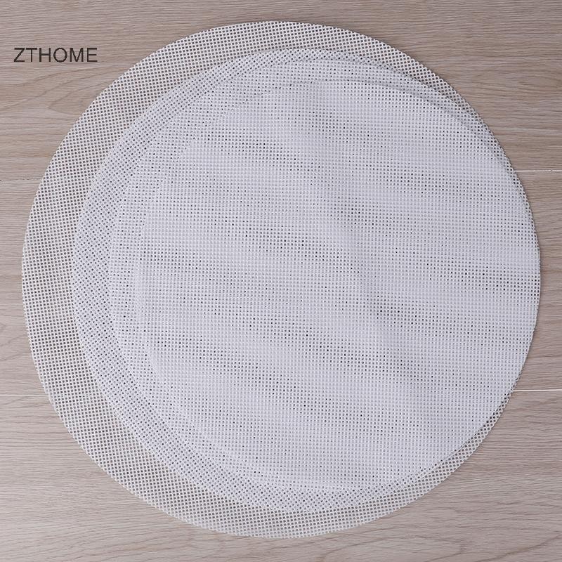 ZTHOME Tròn Chống Dính Silicon Lưới Vải Nướng Bánh Lót Hấp Miếng Lót Bánh Bao Buns Thảm HOT