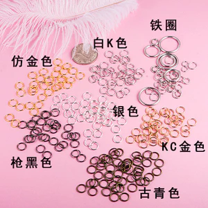 50 Cái / gói Kim Loại Mở Sắt Nhẫn Mở Nhẫn Nhỏ C Vòng Cổ Vòng Tay Kết Nối Vòng Tự Làm Handmade Trang Sức Phù Hợp Với Phụ Kiện Đa Năng