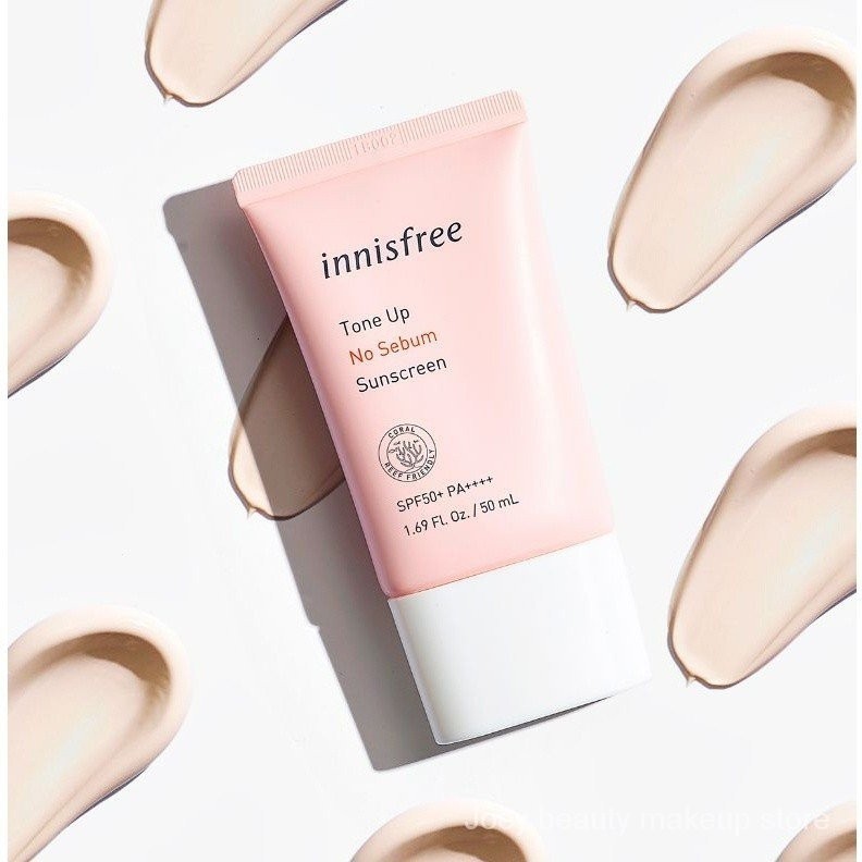Innisfree Tone Up No Sebum Sunscreen SPF50+ PA++++ 50ml Face Sunblock Sun Care KWSZ