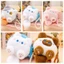 DARON Hoạt Hình Sang Trọng Ví Đựng Tiền Xu, Mèo Vuông Mini Sang Trọng Túi Đựng Tiền Xu, Schoolbag Móc Khóa Ngọc Trai Dây Phụ Kiện Kẹo Màu Ba Lô Móc Khóa Sang Trọng Ví Mặt Dây Chuyền