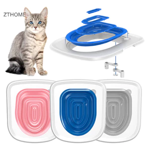Zthome Cat Toilet Training Kit Có Thể Tái Sử Dụng Chó Con Mèo Litter Thảm Mèo Nhà Vệ Sinh Huấn Luyện Nhà Vệ Sinh Thú Cưng Vệ Vệ Sinh Mèo Sản Phẩm Huấn Luyện HOT