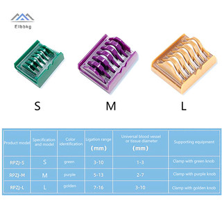 ELBBKG Nhựa Nội soi Polymer Ligation Clip Hemolok Clip Phẫu thuật Nội soi Kẹp mạch máu Kẹp Dụng cụ mới