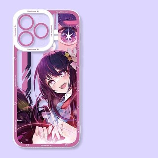 Ốp Lưng Cho Iphone 15 Pro Max 11 12 13 14 Pro Max Cover OSHI NO KO Arima Kana Hoshino Ai Akane Anime Silicone Trong Suốt Camera Bảo Vệ Trong Suốt Vuông Mắt Thiên Thần Vỏ Điện Thoại