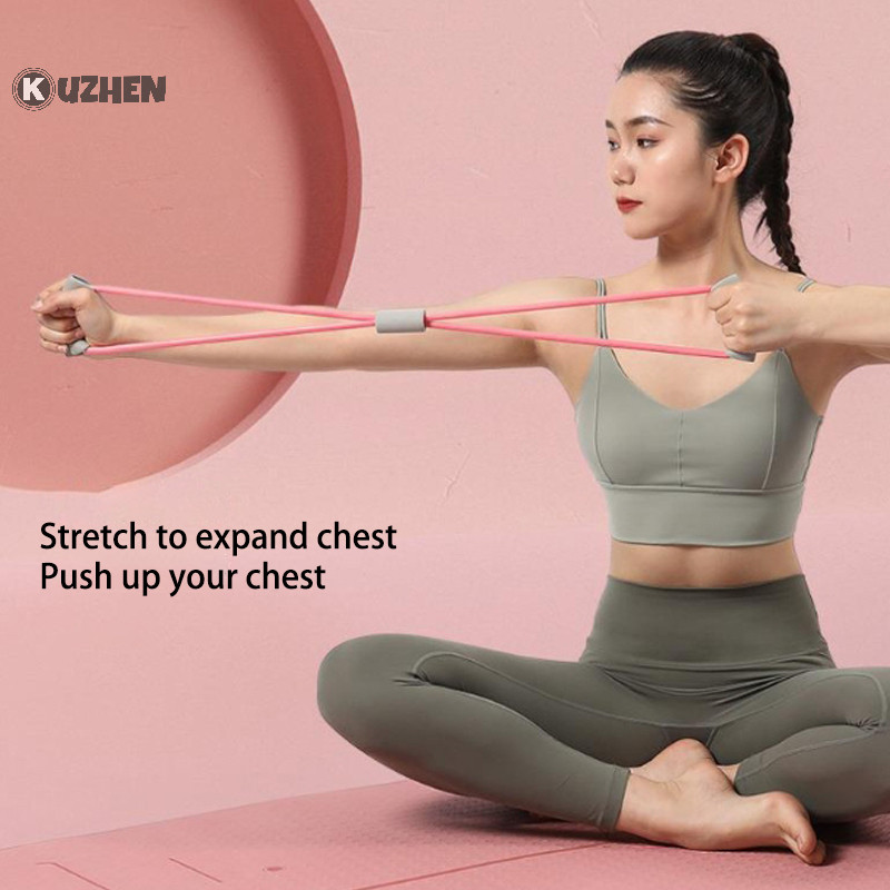 Kuzhen Dây kháng lực có bọt thể thao tại nhà Phụ kiện tập thể dục Yoga Dây kéo cao su Huấn luyện và tập thể dục Thiết bị tập thể dục dành cho nữ HOT