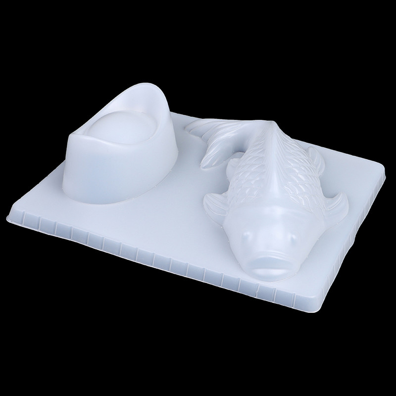 < Beartwo > 1 Khuôn Làm Bánh Silicon Cá Chép Koi Sáng Tạo 3D Xà Phòng Làm Khuôn DIY Dụng Cụ Nướng Bánh Đẹp