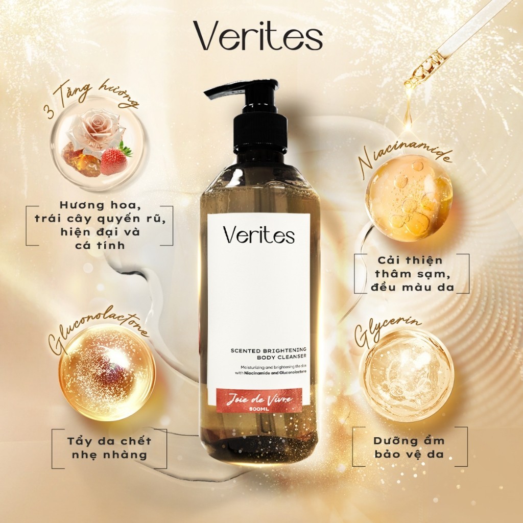 Ảnh Sữa tắm hương nước hoa VERITES Body Wash Signature Collection, hỗ trợ làm sáng cấp ẩm 1