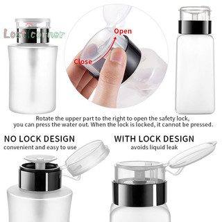 [Lostcorner] 60 / 150 / 180 / 250ml Hộp đựng máy bơm rỗng dạng lỏng UV Gel Ba Lan Nail Art Ba Lan Chai sạch Chất tẩy rửa Ba Lan [Mới]