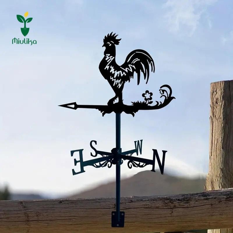 Miulika Weathervane Đèn báo hướng gió Trang trí sân Gió kim loại