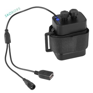👑Vỏ hộp đựng pin DIY 6X 18650 chống nước có nguồn DC 12V và USB cho xe đạp Đèn LED Bộ định tuyến điện thoại di động
