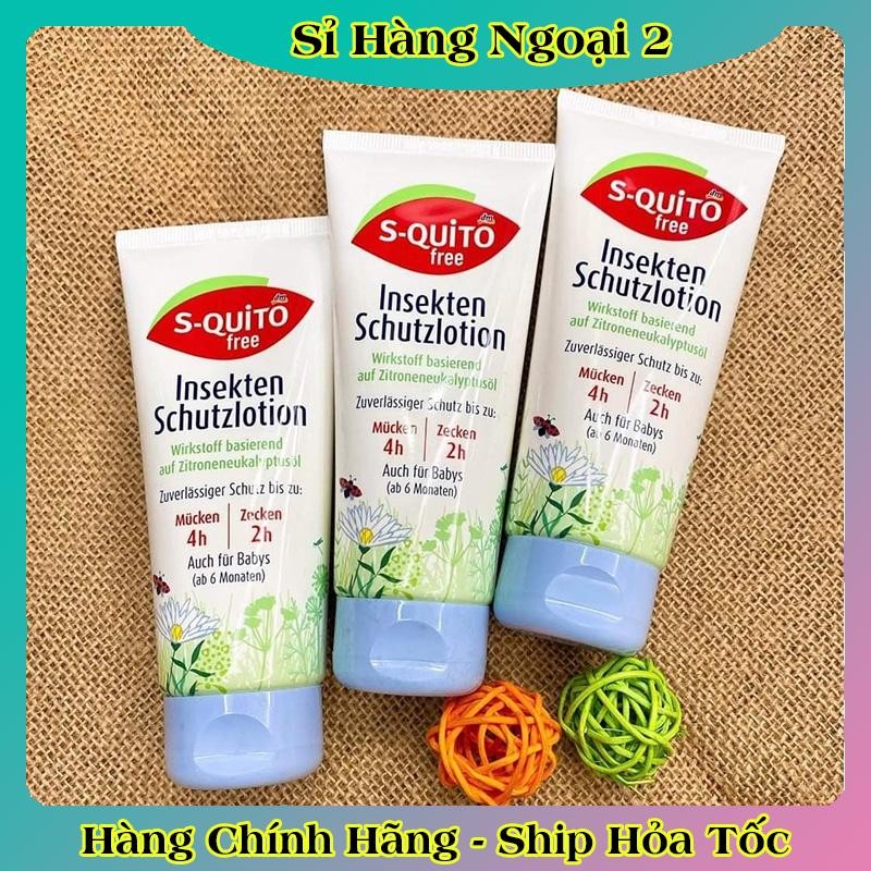Xịt chống muỗi, kem bôi côn trùng đốt, thanh lăn và gel bôi muỗi đốt Squito Free cho bé từ sơ sinh của Đức- Date mới