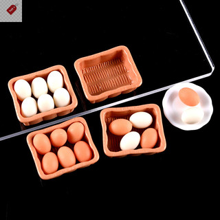 ALIK 1 / 12 Nhà Búp Bê Mô Phỏng Khay Trứng Mô Hình Nhà Búp Bê Trang Trí Nhà Bếp Búp Bê Phụ Kiện Nhà Giả Vờ Chơi Đồ Chơi VN