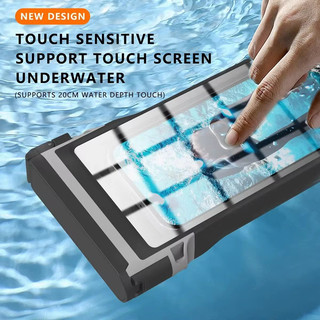 [Shellbox] ốp lưng chống nước 2026 New Universal 7 inch 15M Bluetooth Diving Waterproof Housing Photo Video Taking Underwater Cover Case for iPhone Samsung Other All Smartphone