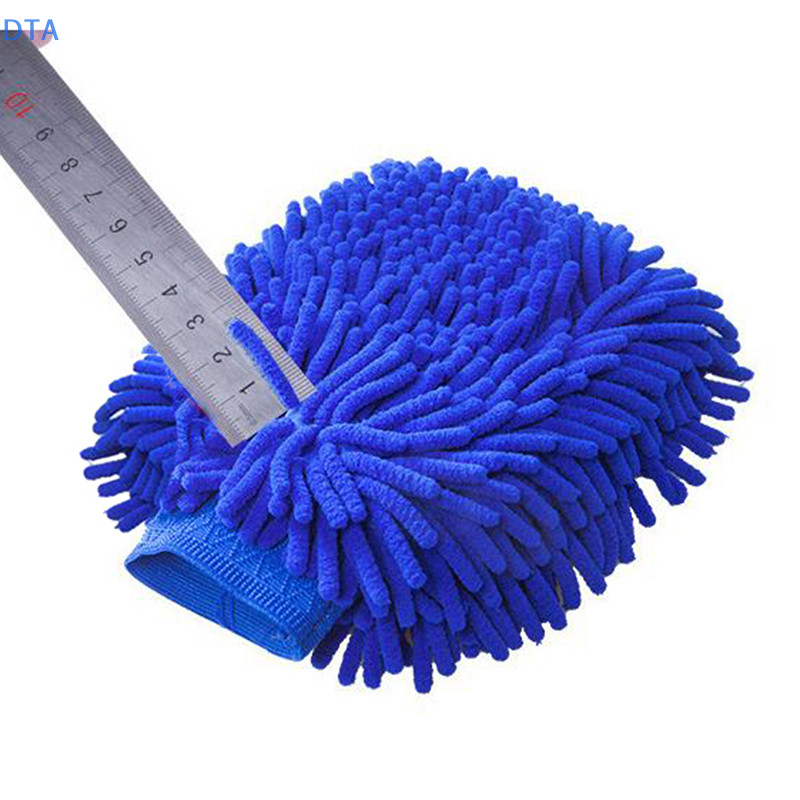 Dta Sợi Siêu Mịn Chenille Microfiber Rửa Xe Găng Tay Mitt Lưới Mềm Cho Rửa Xe PO