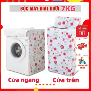 Bọc Máy Giặt Cửa Ngang Cửa Trên Loại Dày Chống Bụi Chống Nước, Áo Trùm Máy Giặt 7 8 9 10kg Che Phủ Kín Thân Máy FE123