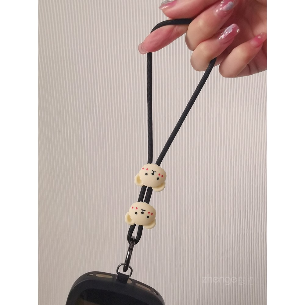 Gấu Nhỏ Dễ Thương Điện Thoại Di Động Đeo Ngang Cổ Camera Dây Đeo Cổ Tay Dây Chống Mất Dây