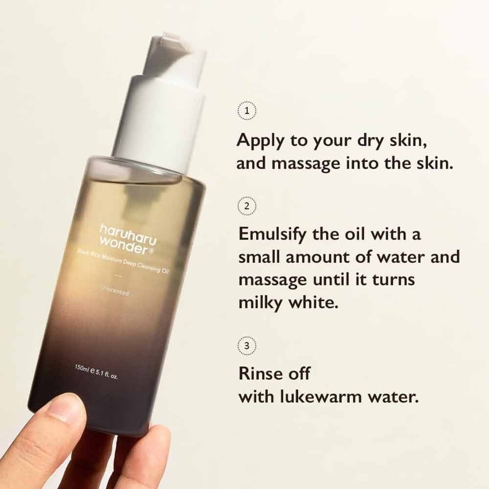 HARUHARU Wonder Black Rice Moisture Deep Cleansing Oil 150ml