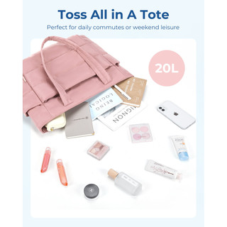 Túismart Lớn Vuông Cotton Đệm Túi Màu Hồng Nữ Quilting Puffy Vai Người Mua Sắm Ví Đơn Giản Hàng Ngày Túi Xách Nữ