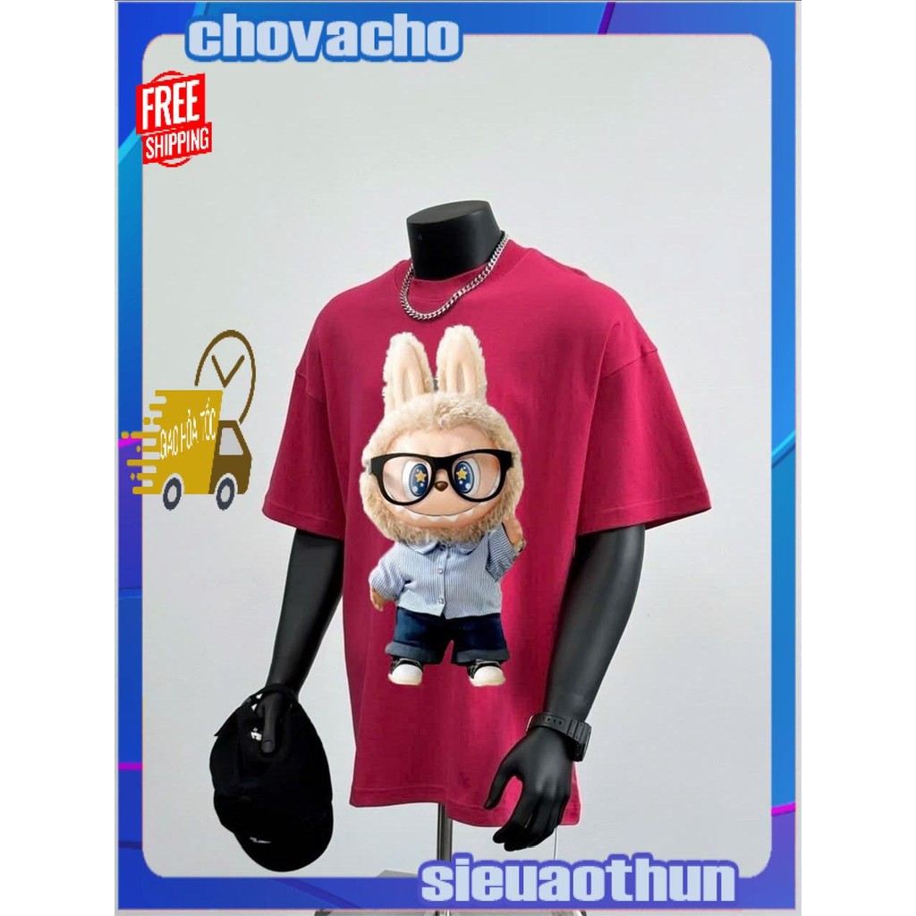 Áo thun Stee Cổ tròn LABUBU PIC 01 Localbrand ICVCVNI Unisex Menwear Cotton