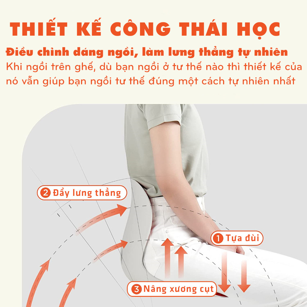 Ghế công thái học chống gù lưng, ghế giúp mẹ cho con bú đỡ mỏi lưng