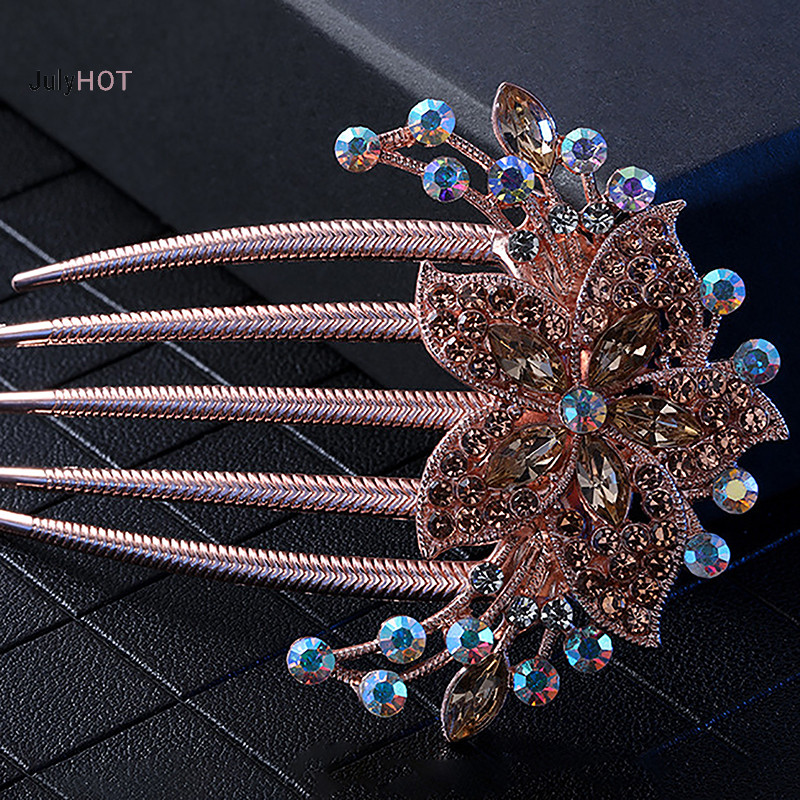 Julyhot Vintage Pha Lê Hoa Kẹp Tóc Phong Cách Hàn Quốc Ngọc Trai Thời Trang Kim Cương Giả Lược Tóc Sáng Bóng Kẹp Tóc Cho Nữ Phụ Kiện Tóc Massivedeals