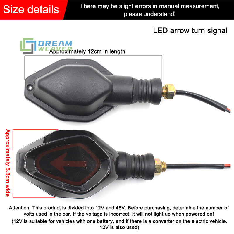 [Dream] Đèn báo rẽ trước & sau xe máy Đèn lái LED siêu sáng 12V cho xe máy mới