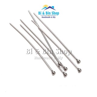 Đinh Inox Đế Hạt Tròn Dùng Xỏ Hạt Chuỗi, Hạt Trai Làm Trang Sức Handmade, Làm Đồ Thủ Công