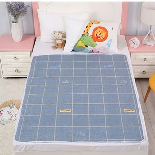 Tấm lót chống thấm cho bé, Thảm lót chống thấm  3 lớp size to cho bé 80x120CM SUNND