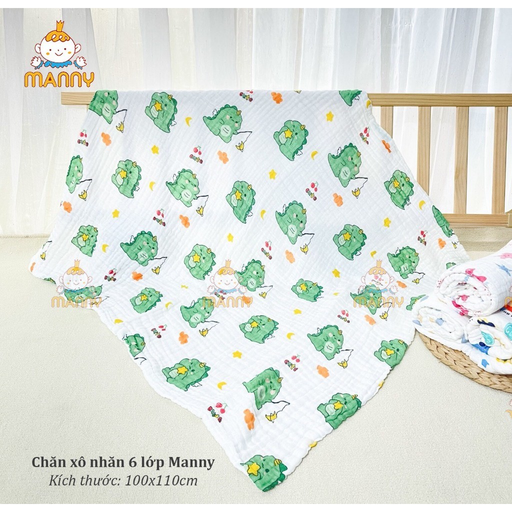 Khăn Xô Tắm 6 Lớp Xịn Xuất Nhật, Chăn Lau Người Cho Bé Yêu