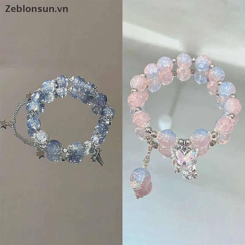 # Hb # Light Sweet sel Vòng Tay Dành Cho Nữ Thời Trang Bé Gái Giả Tưởng Đính Hạt Dây Đàn Hồi Vòng Tay Phụ Kiện Trang Sức Quà Tặng.