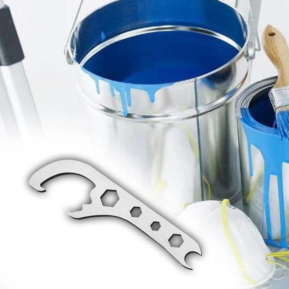 UMITY Nắp Mở Cờ Lê, Dụng Cụ Mở Xô Đa Năng Kim Loại, Dụng Cụ Cầm Tay Hữu Ích Bảo Vệ Dụng Cụ Tháo Lắp Dụng Cụ Mở Thùng Sơn