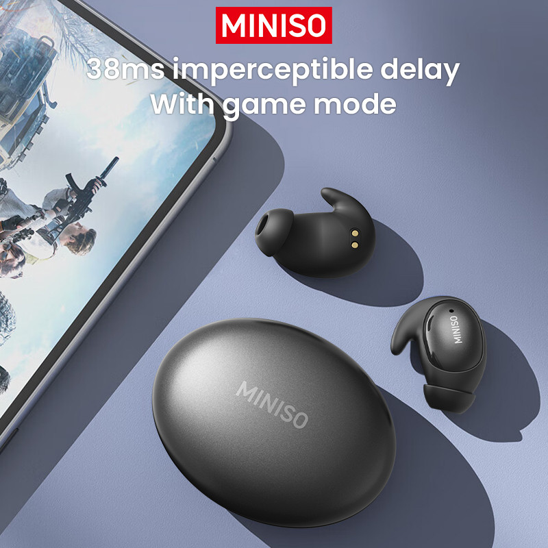 MINISO MS153 Tai nghe ngủ Tai nghe BT5.0 chống nước IPX5 / Tai nghe không dây ngủ vô hình / Bluetooth thể thao / nhạc âm thanh nổi | BigBuy360 - bigbuy360.vn