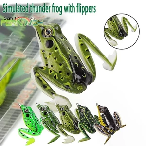 5cm 12g Thunderfrog Road Runner Mồi Câu Cá Ếch Mồi Giả Dụng Cụ Câu Cá Cho Cá Đen 5 Màu [MỚI]
