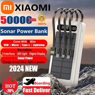 Ảnh 2 – Pin dự phòng năng lượng mặt trời 50000mAh tích hợp bên ngoài với đầu ra kép 4 dây USB ngân hàng điện ngoài trời