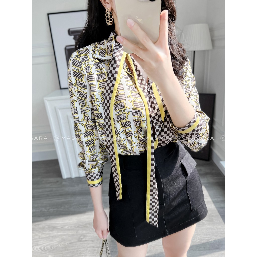 ÁO SƠ MI HỌA TIẾT YELLOW BAG - DÂY NƠ