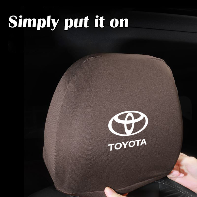 Vỏ bảo vệ tựa đầu ô tô Toyota Vỏ gối đa năng cho xe tải và xe buýt thoáng khí và chống bụi bẩn cho Veloz Raize Vios Avanza Innova Fortuner Corolla Rush Alphard Agya