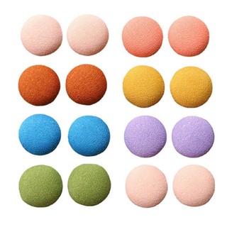 Màu Tròn Màu Trơn Túi Vải Cotton Nút Tự Làm Áo Phụ Kiện Bông Tai Kẹp Tóc Vỏ Điện Thoại Chất Liệu Bán Buôn