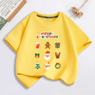 Áo thun trẻ em màu đỏ và xanh Giáng sinh có tuần lộc cho quần áo dự tiệc bé trai và bé gái