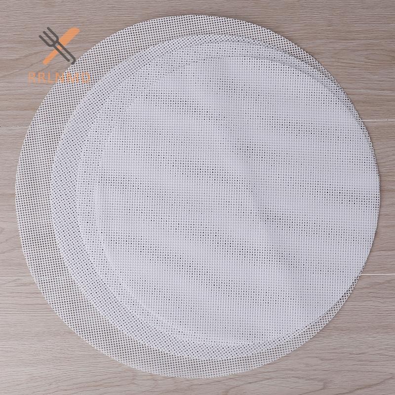 Rrlnmd Tròn Chống Dính Silicon Lưới Vải Nướng Bánh Lót Hấp Miếng Lót Bánh Bao Buns Thảm MỚI