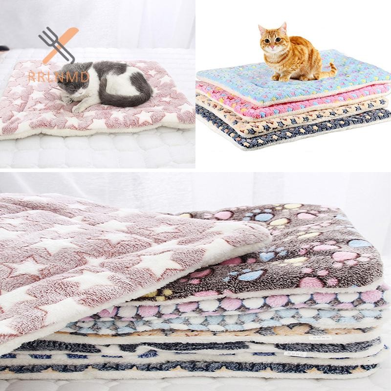 RRLNMD Giường Cho Chó Thú Cưng Nệm Chăn Lông Cừu Mềm Nệm Con Chó Con Sofa Thảm Miếng Lót Mùa Đông MỚI