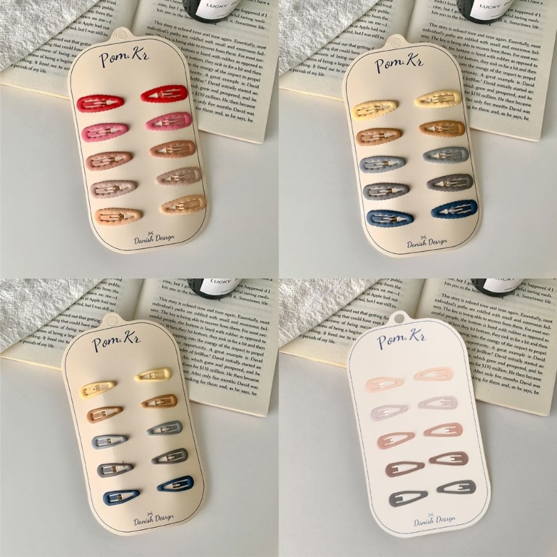Dasbsug Gói 10 Cô Gái Kẹp Tóc Thời Trang Kẹp Tóc Đa Năng Trái Tim Ngôi Sao Tóc Barrettes Phụ Kiện Đa Năng Dễ Thương Ánh Sáng