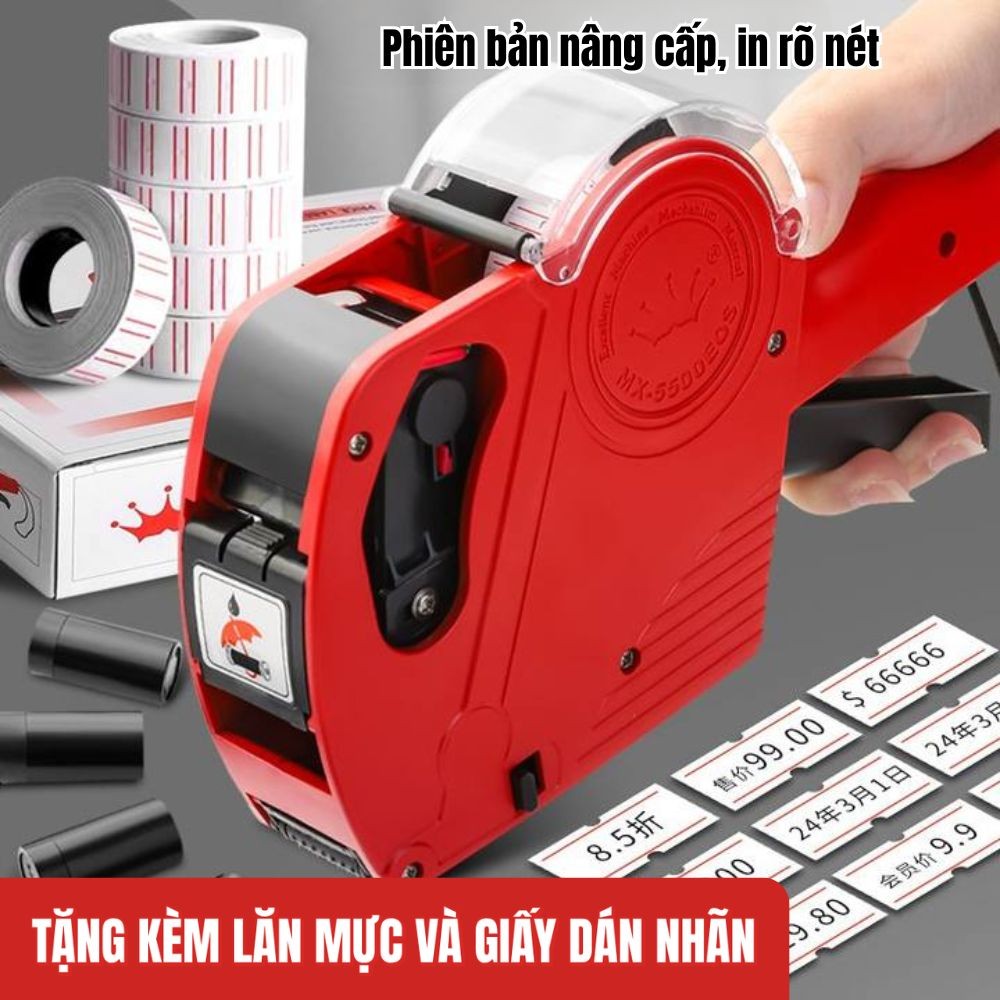 Máy In Giá Tiền MX 5500 EOS - Máy Dán Nhãn Giá Mini Cầm Tay, Thao Tác Đơn Giản Cho Cửa Hàng