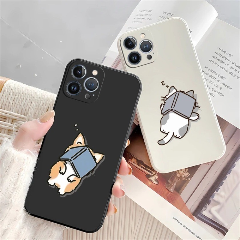 Ốp Điện Thoại Họa Tiết Mèo Ngáy Cho iPhone 15 14 13 Pro Max 15 14 Plus 13 mini Chống Sốc Mềm TPU Điện Thoại Ốp Lưng