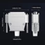 Star Mixed D-Sub Connector 30Amp - 9W4 Nam Nữ 5 + 4 Pin Công suất Hỗn hợp Liên hệ PCB Mount Lock để ổn định
