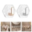Treeling 10 Chiếc Họa Tiết Lục Giác Dính Móc Xóa Acrylic Trong Suốt Mọi Bề Mặt Mịn
