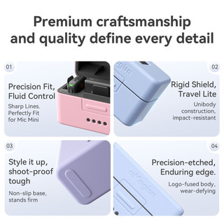 Dành Cho DJI Mic Mini Silicon Vỏ Bảo Vệ Micro Ngăn Sạc Chống Rơi Và Chống Trầy Xước Vỏ Bảo Vệ Phụ Kiện