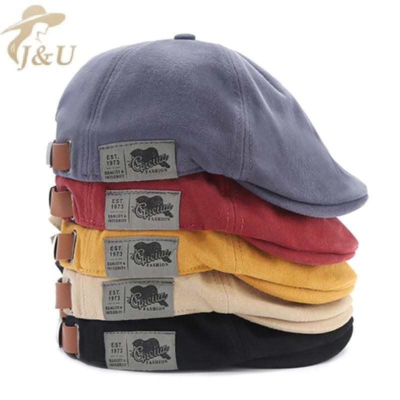 Mũ Beret và Beanie Vintage từ vải lanh, phong cách hip-hop thời trang dành cho cả nam và nữ